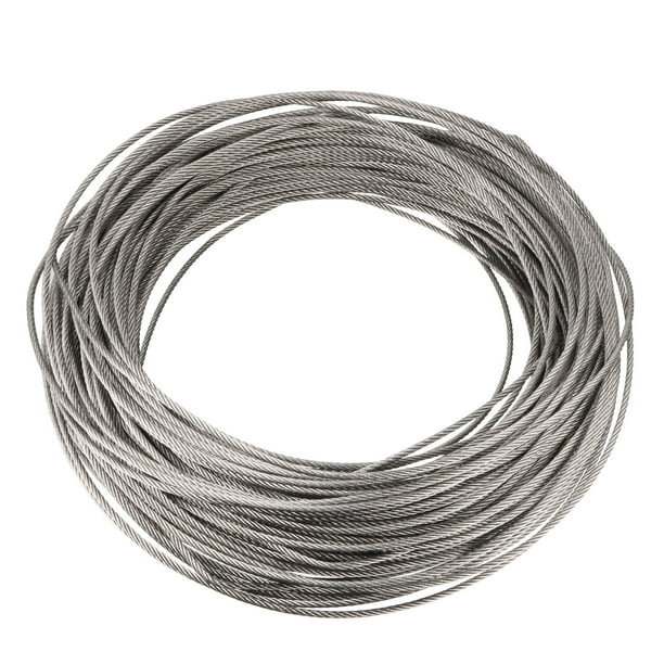 uxcell 0.9mm Dia 10m Length Flexible Stainless Steel Wire Cable for Grinder uxcell 0.9mm Dia 10m Length Flexible Stainless Steel Wire Cable for Grinder